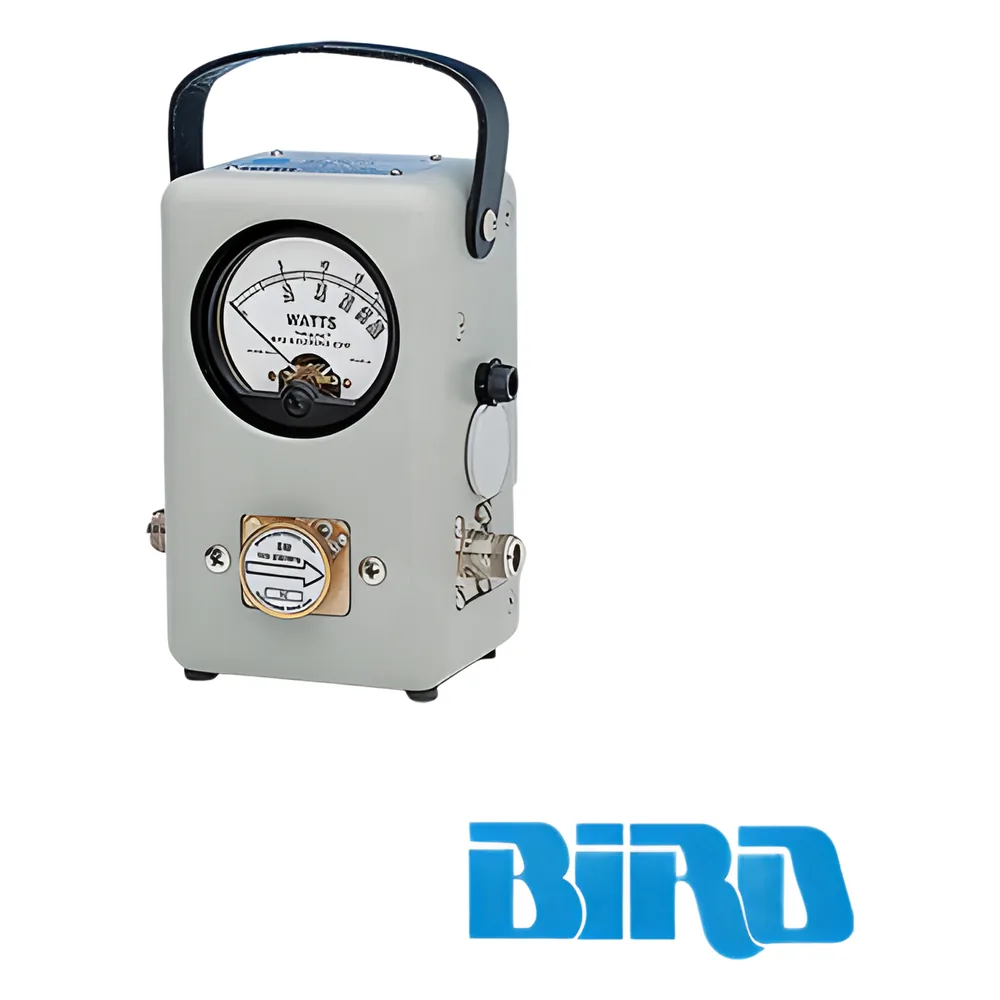 Wattmetro BIRD de Propósito General, Serie 43, 100 mW-10 kW y con Rangos de Frecuencias desde 450 kHz a 1260 MHz, según el elemento (No Incluido).