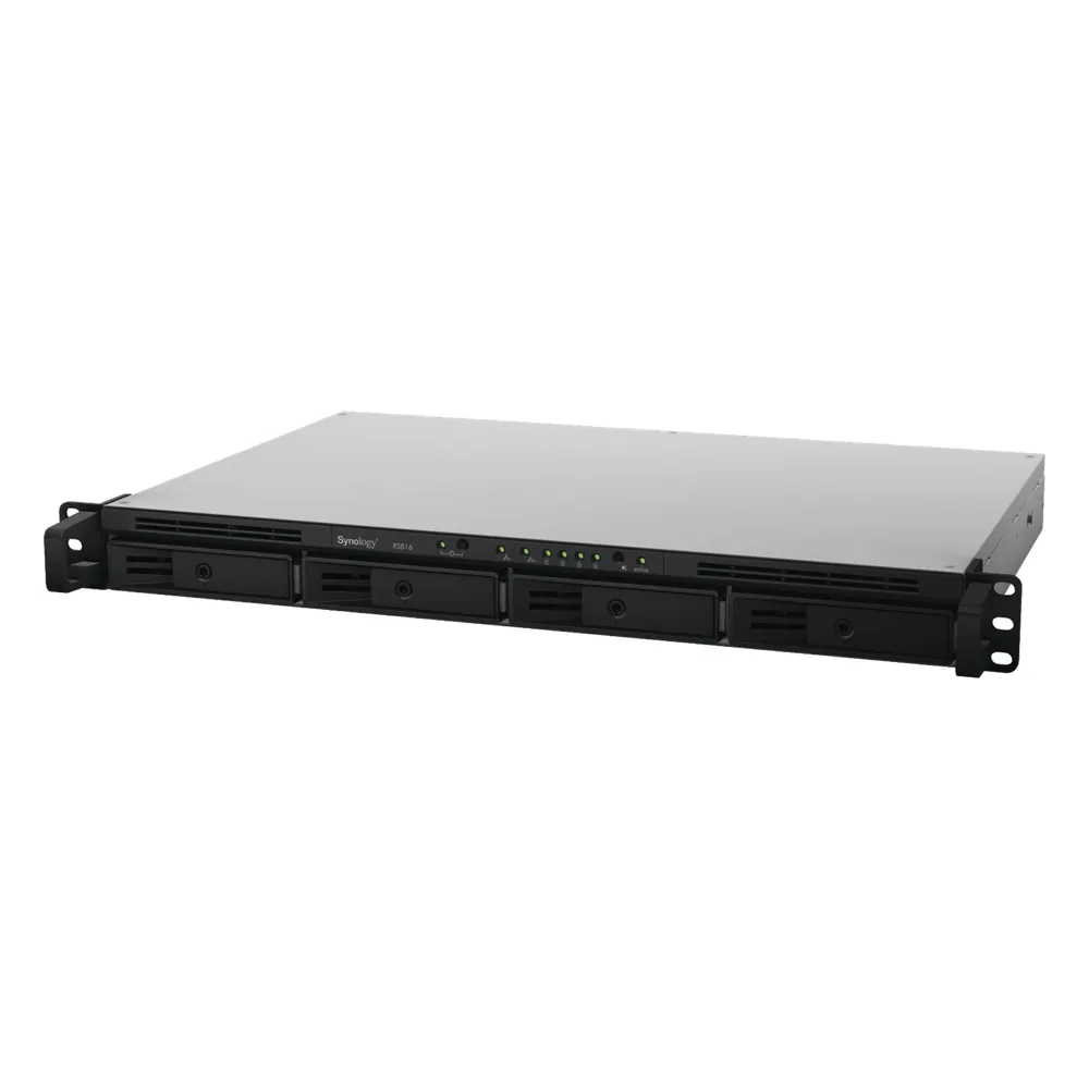 Servidor Nas para rack de 4 bahías / Expandible a 8 bahías / Hasta 96 TB / Hasta 16 cámaras