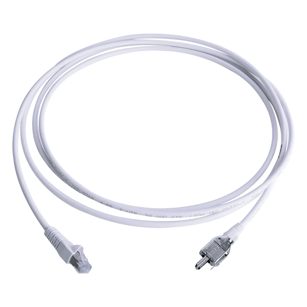 Patch Cord TERA Cat5e 10/100BASE-T, de 2 Pares y Conector Modular, LS0H, Color Blanco, 3 Metros (9.84 Pies)