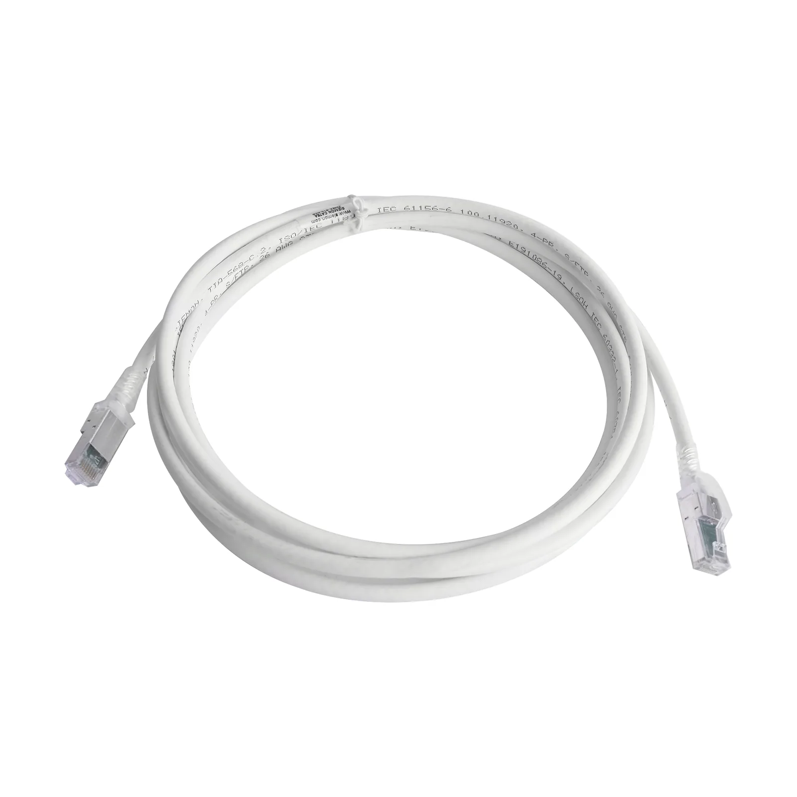 Patch Cord Z-MAX Cat6A S/FTP, CM/LS0H, 3.05 Metros (10 Pies), Color Blanco, Versión Bulk (Sin Empaque Individual)