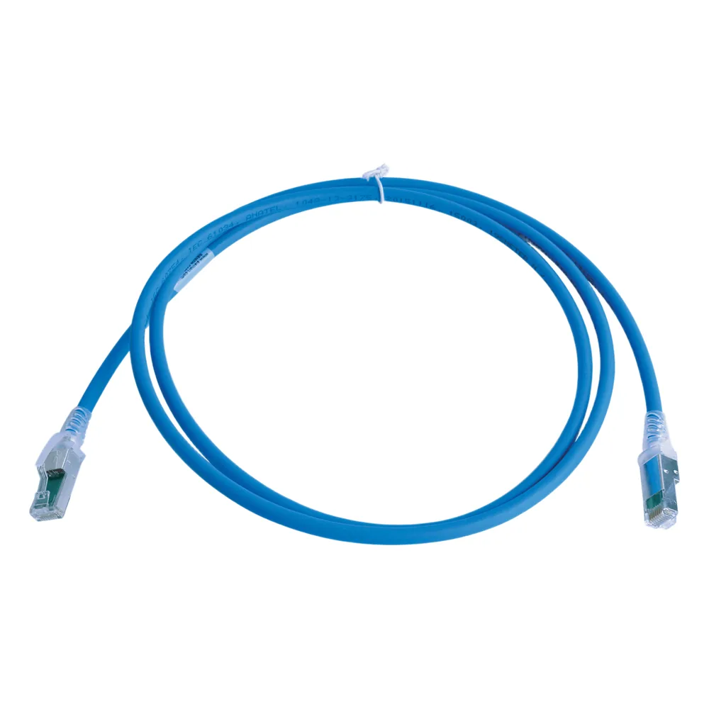 Patch Cord Z-MAX Cat6A S/FTP, CM/LS0H, 1.52 Metros (5 Pies), Color Azul, Versión Bulk (Sin Empaque Individual)