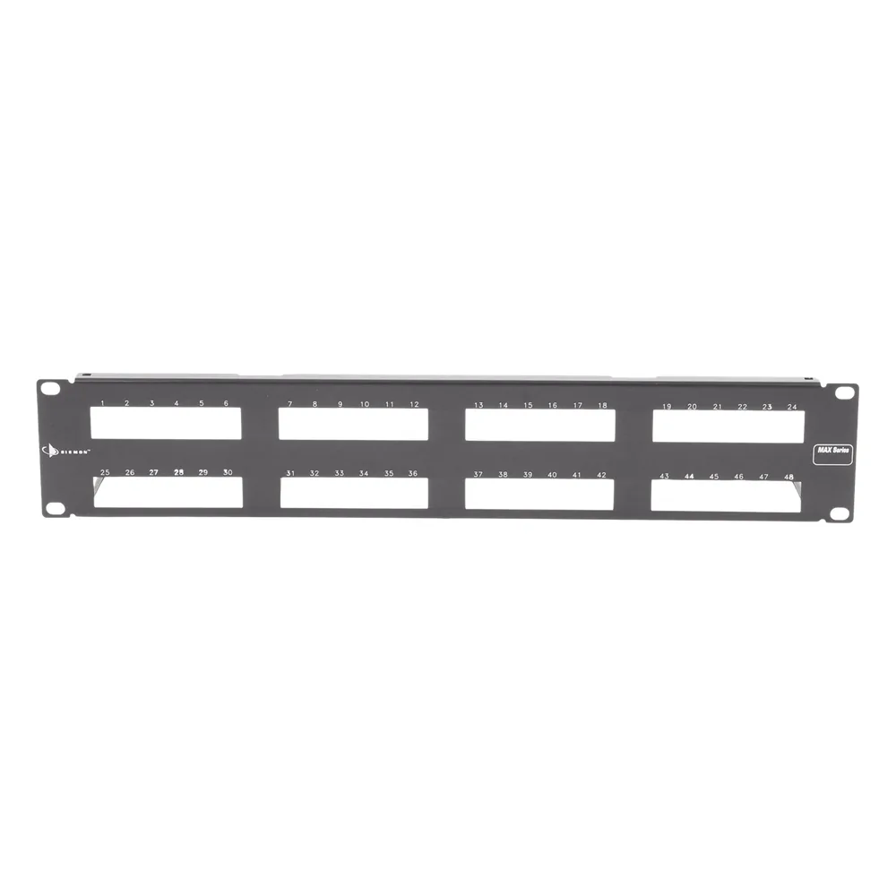 Patch Panel MAX Modular (vacío), de 48 Puertos, Plano, 2UR