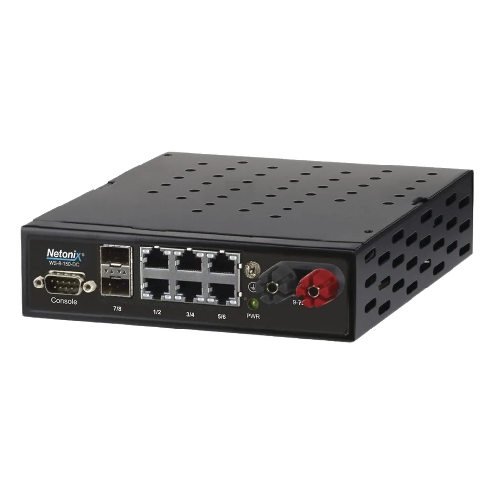Switch WISP PoE pasivo Administrable de 8 puertos (6 PoE Gigabit + 2 SFP) entrada de 9-72 Vcc
