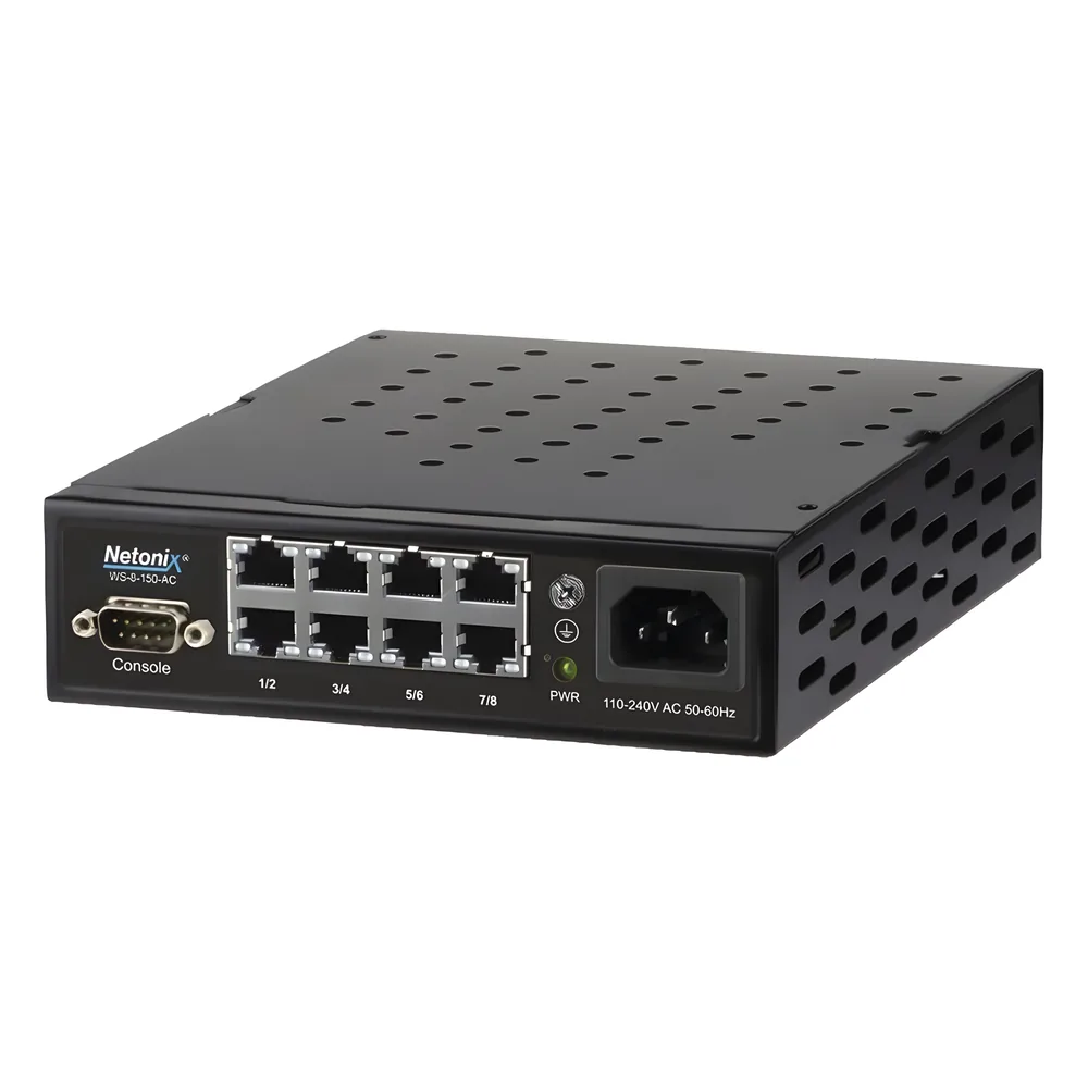 Switch WISP PoE Administrable de 8 puertos Gigabit, entrada de 110-120 Vca
