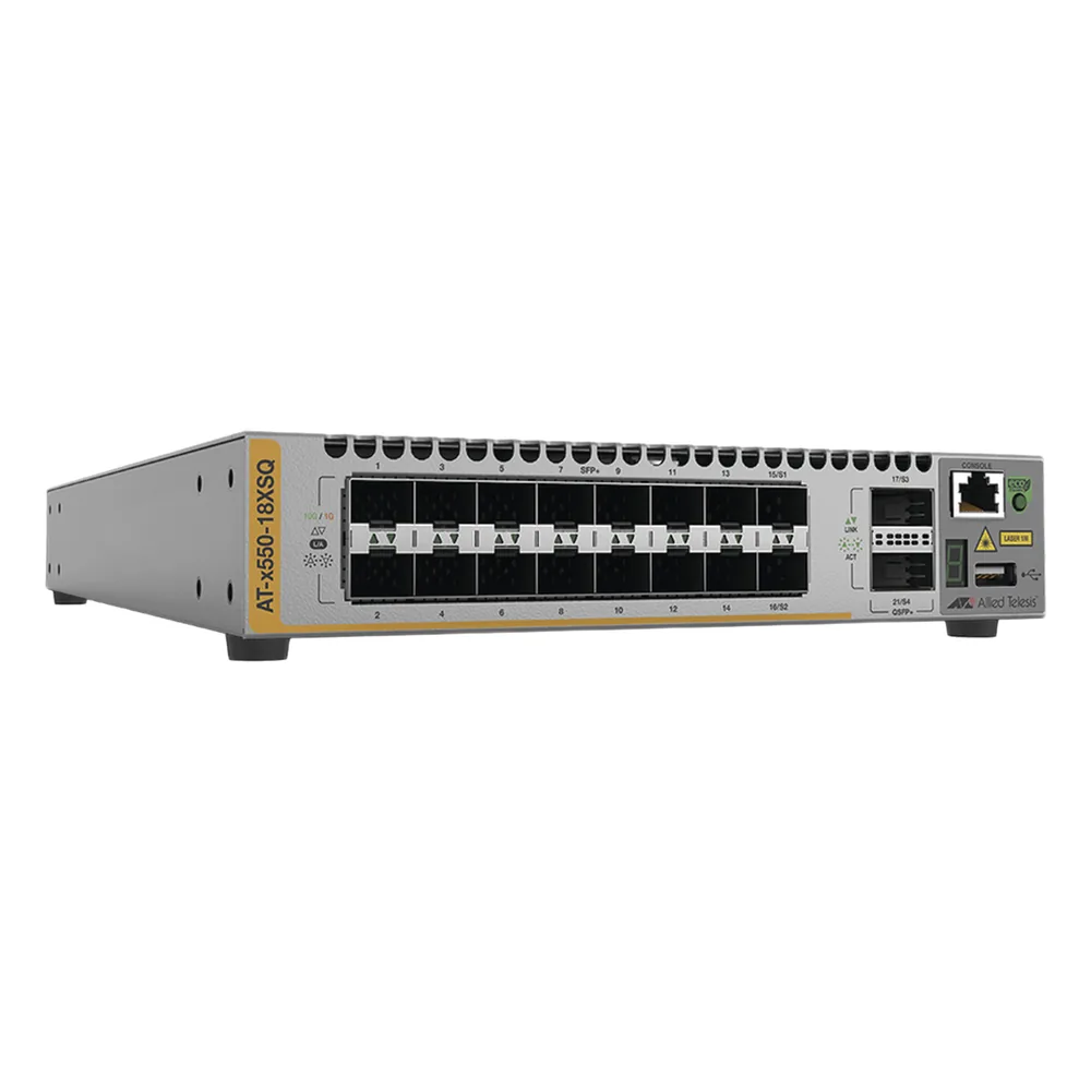 Switch Stackeable Inteligente Capa 3, 16x 1/10G SFP+ y 2x 40G QSFP