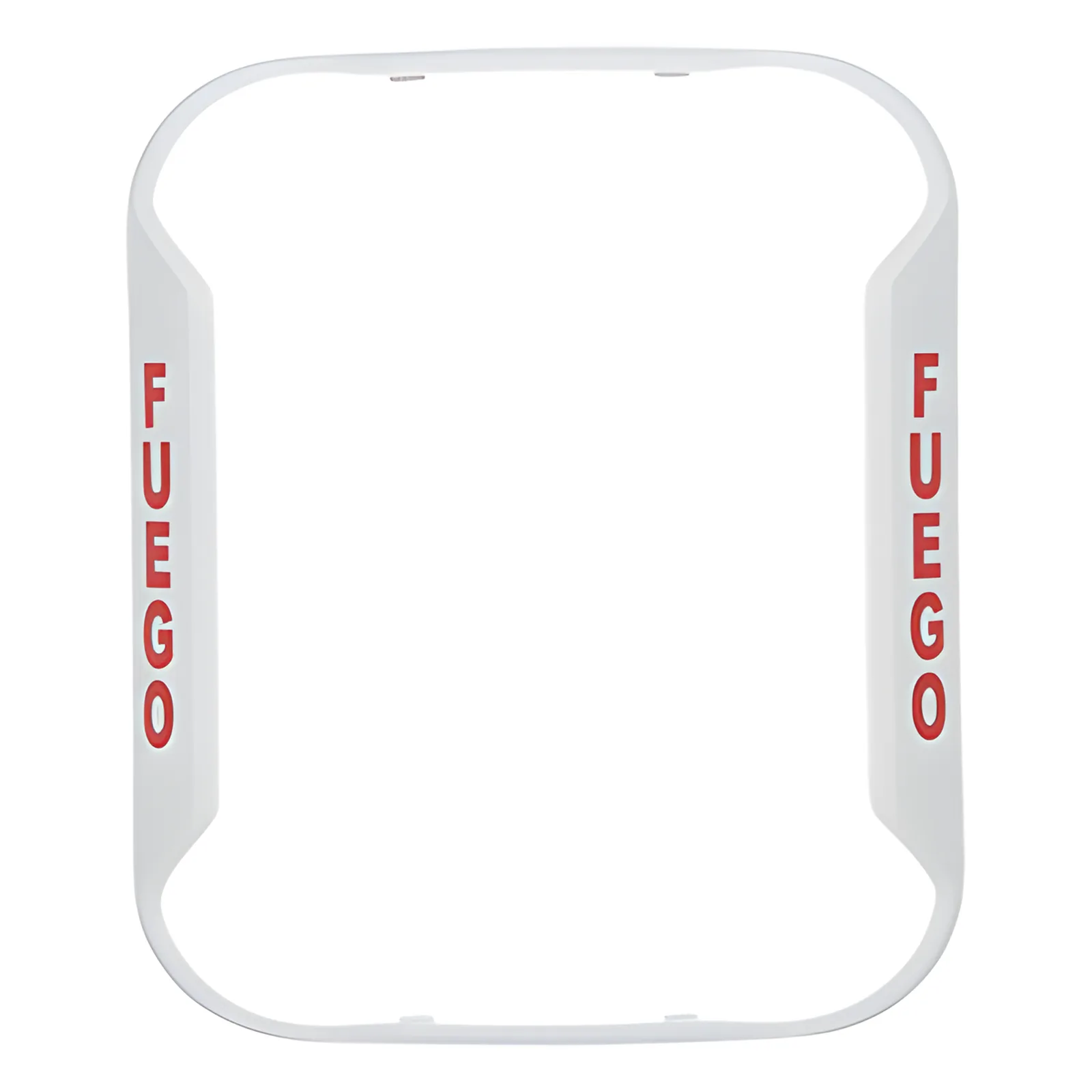 Kit de biseles para dispositivos de pared, color blanco, leyenda FUEGO, paquete de 5 piezas, Serie L