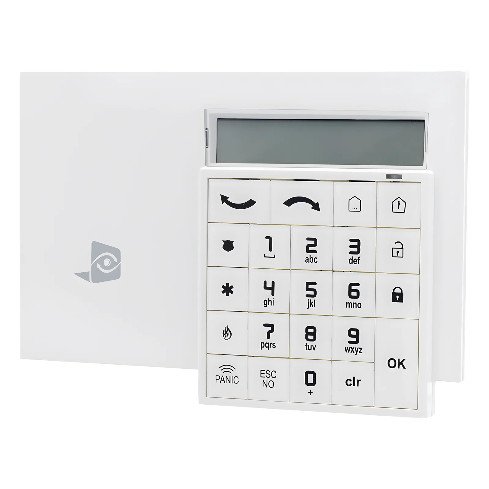 Teclado alfanumérico inalámbrico con lector de proximidad para sistemas de alarma Videofied