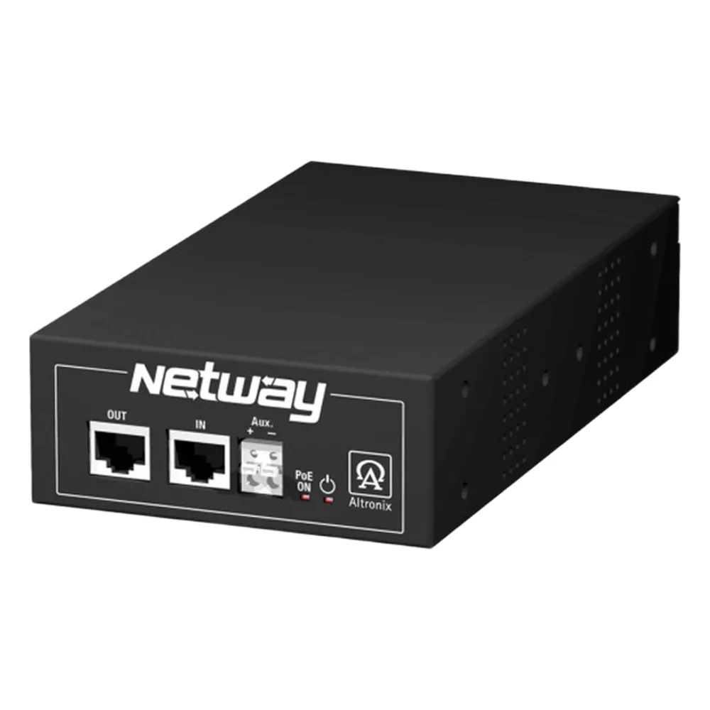 Inyector Midspan un solo puerto Hi-PoE para desempeño estándar y mejorado de energía, para infraestuctura de red