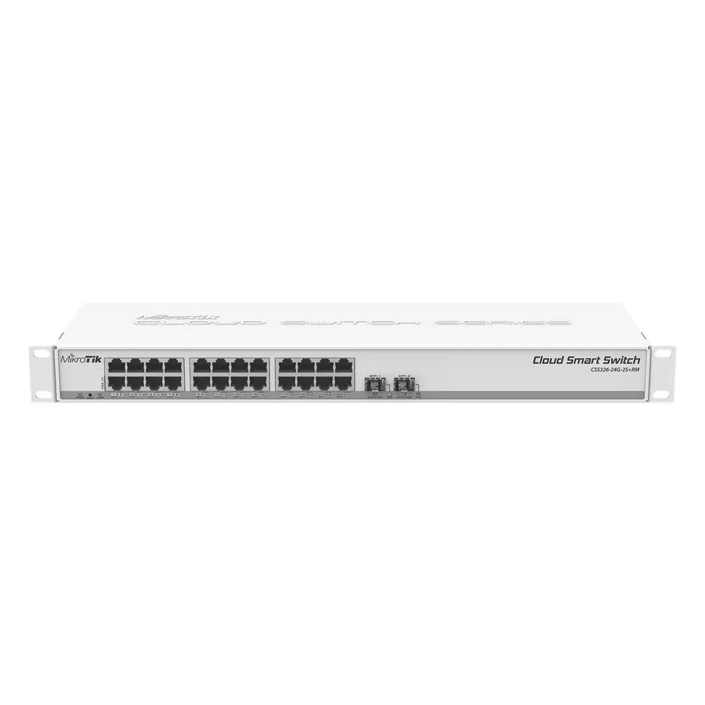 Cloud Smart Switch, 24 puertos Gigabit, 2 puertos SFP+ SwitchOS