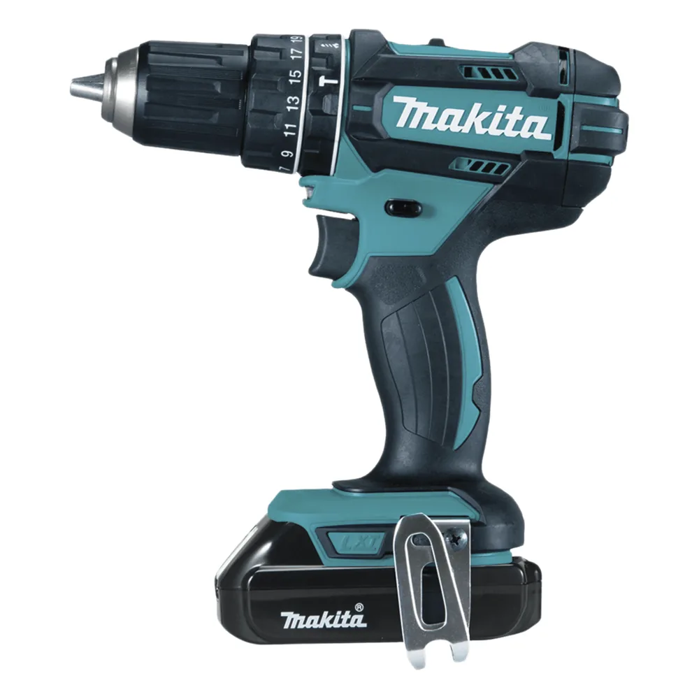 Rotomartillo/Taladro Inalámbrico (1/2") de 1,900 RPM, 18Vcc, Torque 62 N.m (Incluye 2 Baterías y Cargardor).
