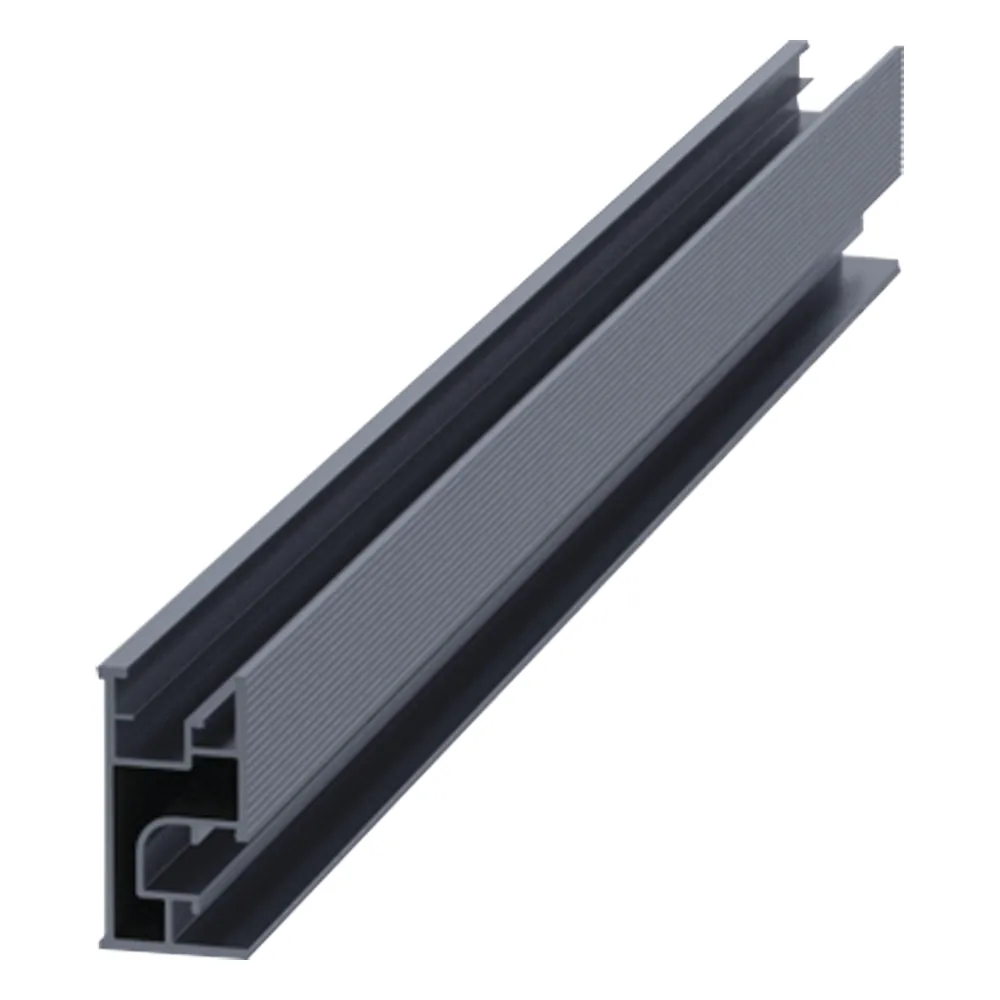 Riel 7 4200mm aluminio anodizado para montaje de módulos fotovoltaicos