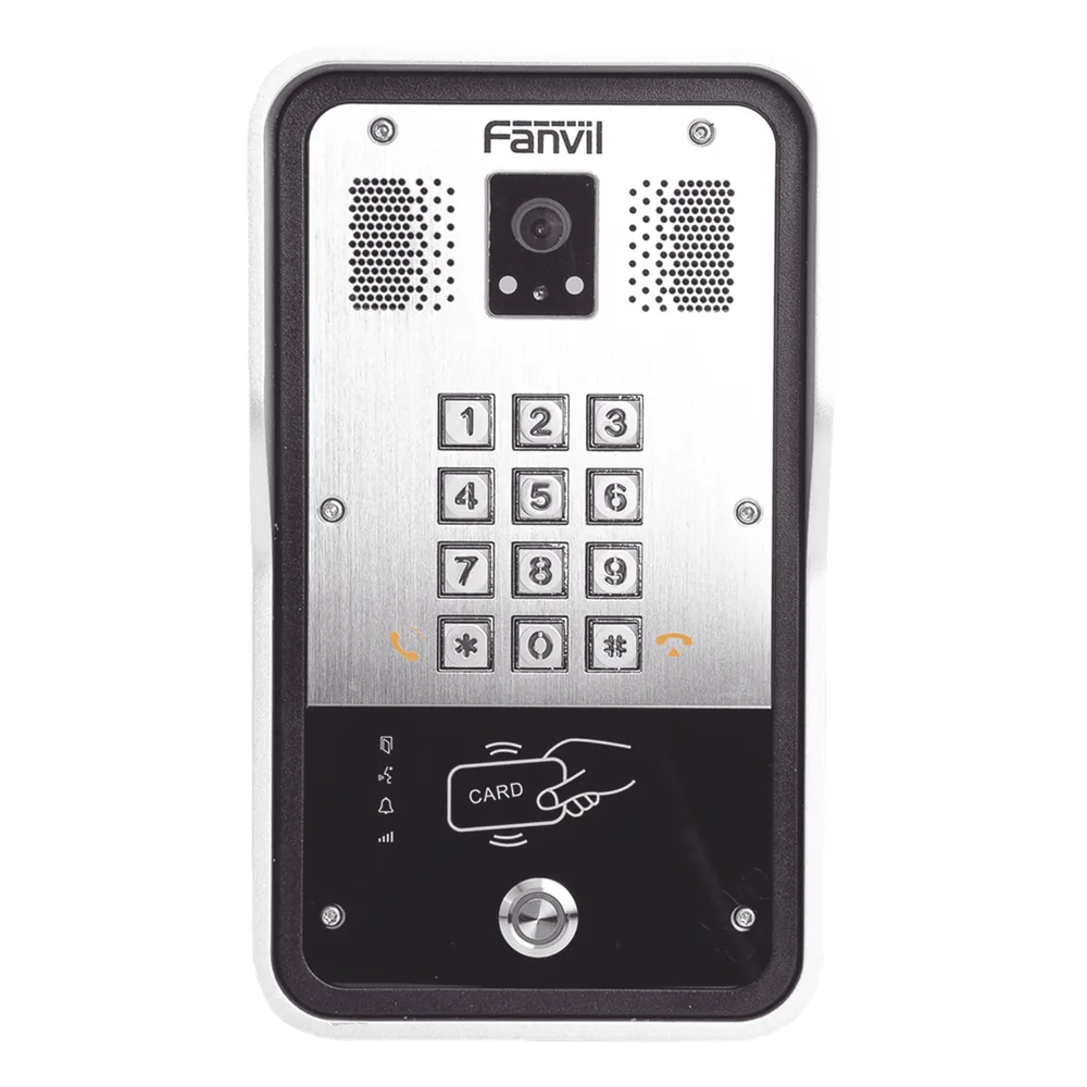 Video Portero SIP Con Cámara, 1 Relevador Integrado, Onvif y lector de tarjetas RFID para acceso