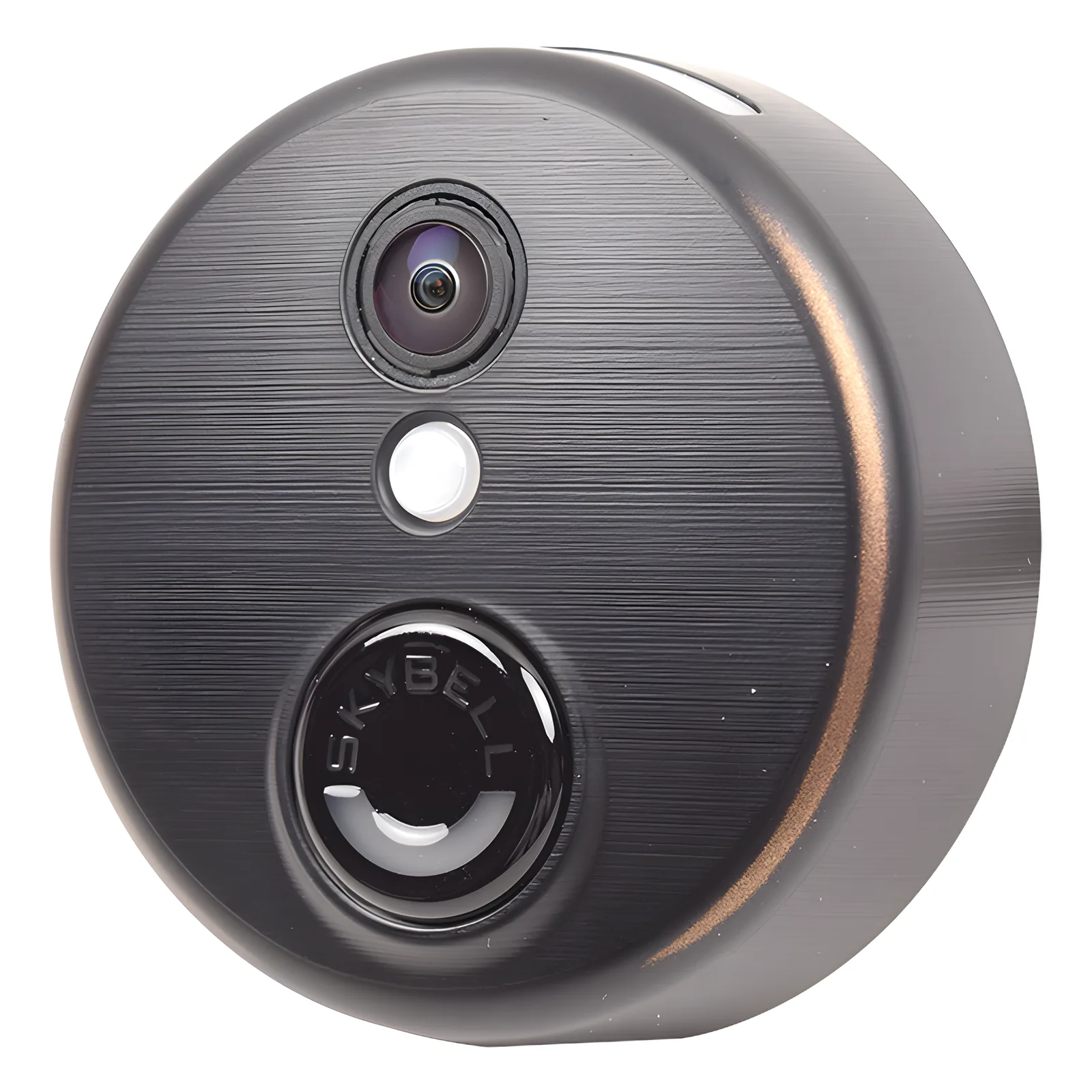 Video portero IP/WiFi con cámara HD y audio bidireccional, monitoreo gratuito por app, acabado bronce, integrable con Honeywell Total Connect 2.0