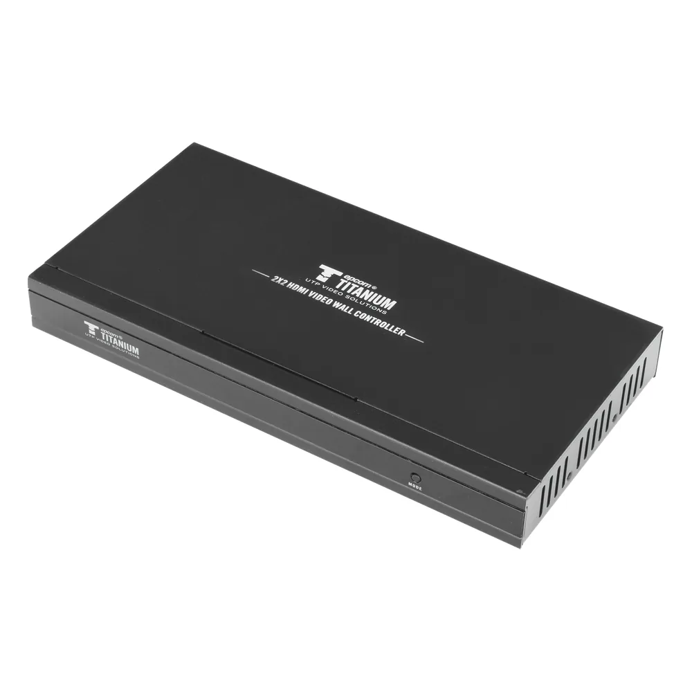 Controlador de VIDEOWALL de 2 x 2 / Distribuye en 4 pantallas el video de 1 Entrada HDMI / Resolución 1080p a 60 Hz. / Salida de audio de 3.5mm / Modo pantalla Completa o Modo Clon / Muy Fácil de crear una pared de Video Wall