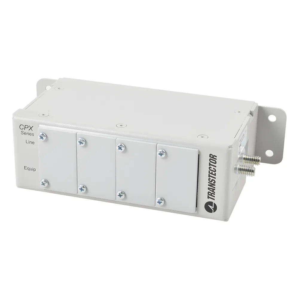 Chassis Montaje en Pared / 4 Módulos Protectores Familia CPX / Transtector