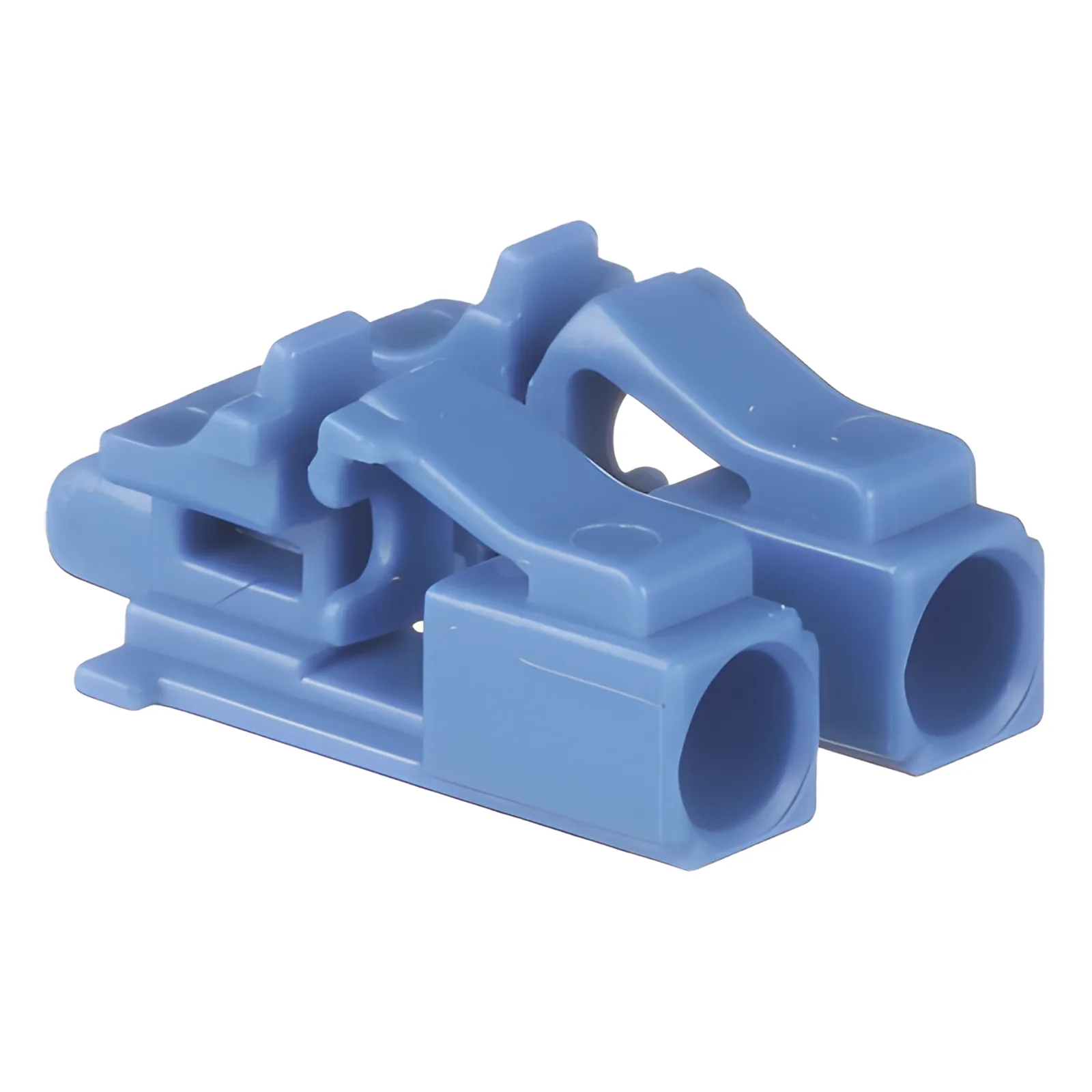 Kit de 10 Dispositivos para Bloquear Puertos de Fibra Óptica LC Duplex, Color Azul, Incluye Llave de Extracción