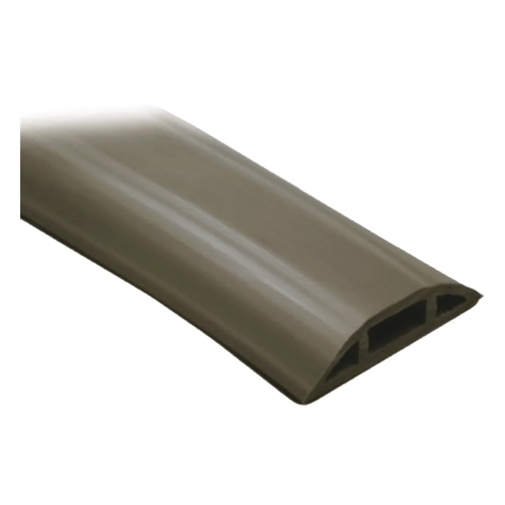 Canaleta flexible color cafe de PVC auto extinguible tramo de 2.5m