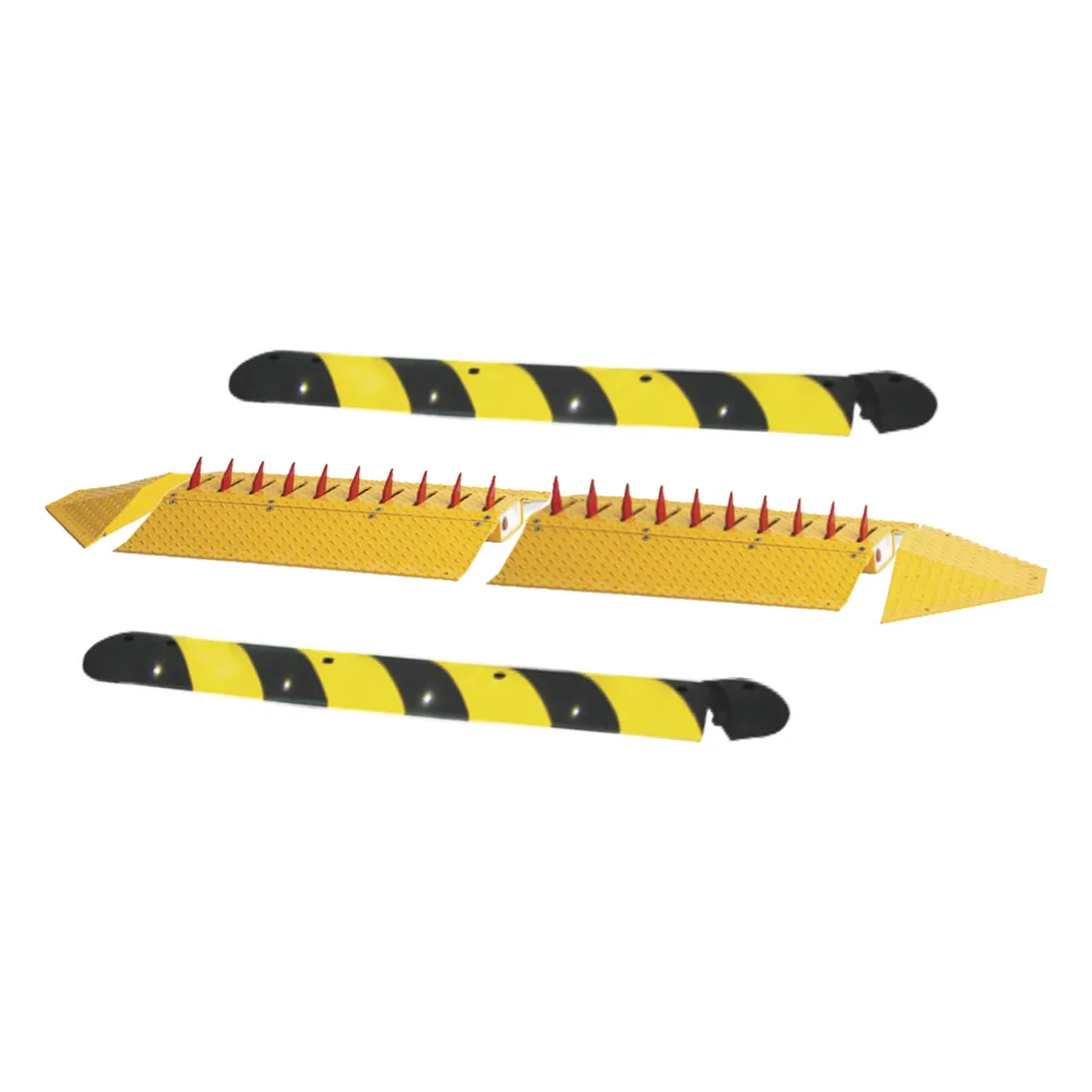 Kit de picos ponchallantas autónomo / Carriles de 2.2 M / No requiere barrera / FACIL INSTALACION / Incluye topes y tornilleria