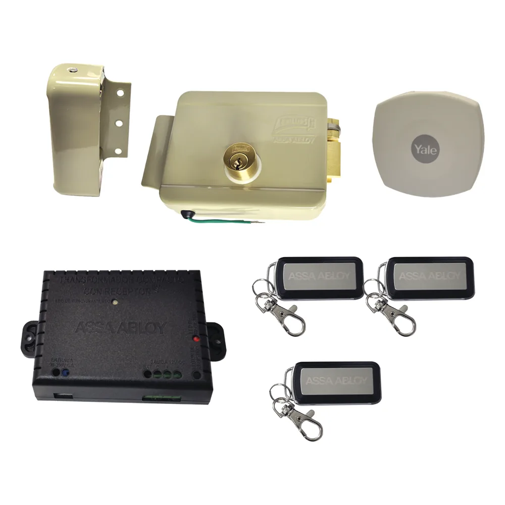 Kit Cerradura Eléctrica 321DC Derecha y Hub para Apertura a través de SmartPhone , compatible con Yale CONNECT
