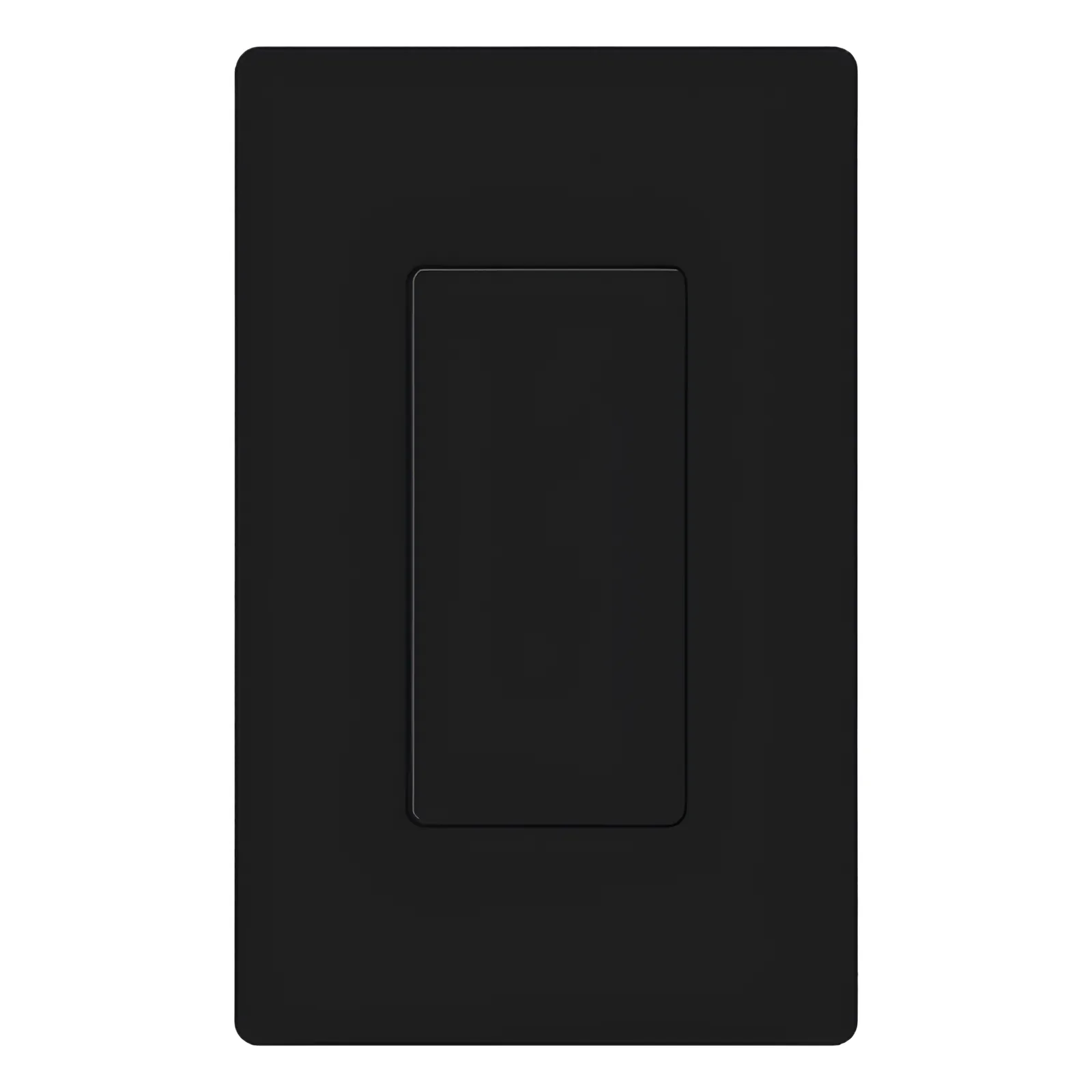 Inserto ciego Satin Colors para cubrir aperturas tipo designer sin usar en placas de pared Claro, instalación a presión sin tornillos visibles, acabado satinado Midnight