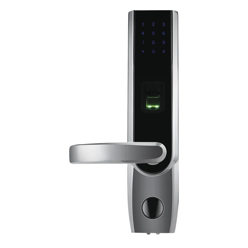 Cerradura autónoma izquierda bluetooth de huella digital, tarjeta de proximidad y contraseña / APP ZKSmarKey