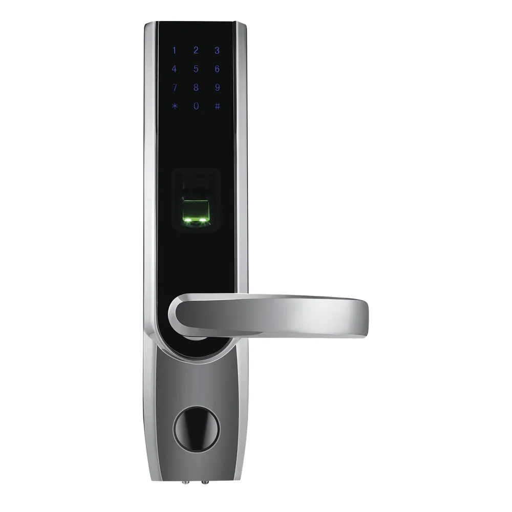 Cerradura autónoma derecha bluetooth de huella digital, tarjeta de proximidad y contraseña / APP ZK Smart Key