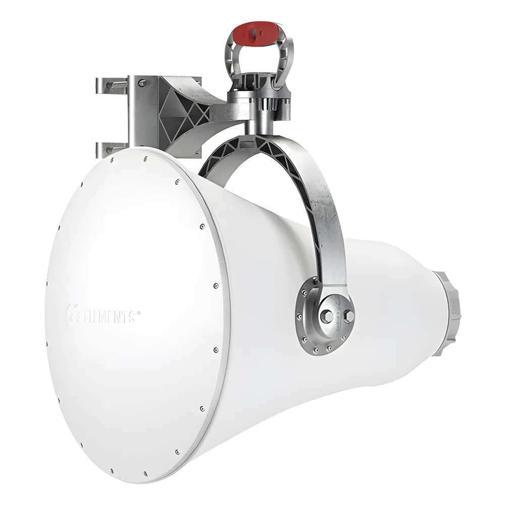 Antena direccional UltraHorn™ 5180-6775 GHz MHz, 24 dBi, ultra rechazo al ruido, conexión a radio sin pérdida y transmisión altamente direccional sin lóbulos laterales