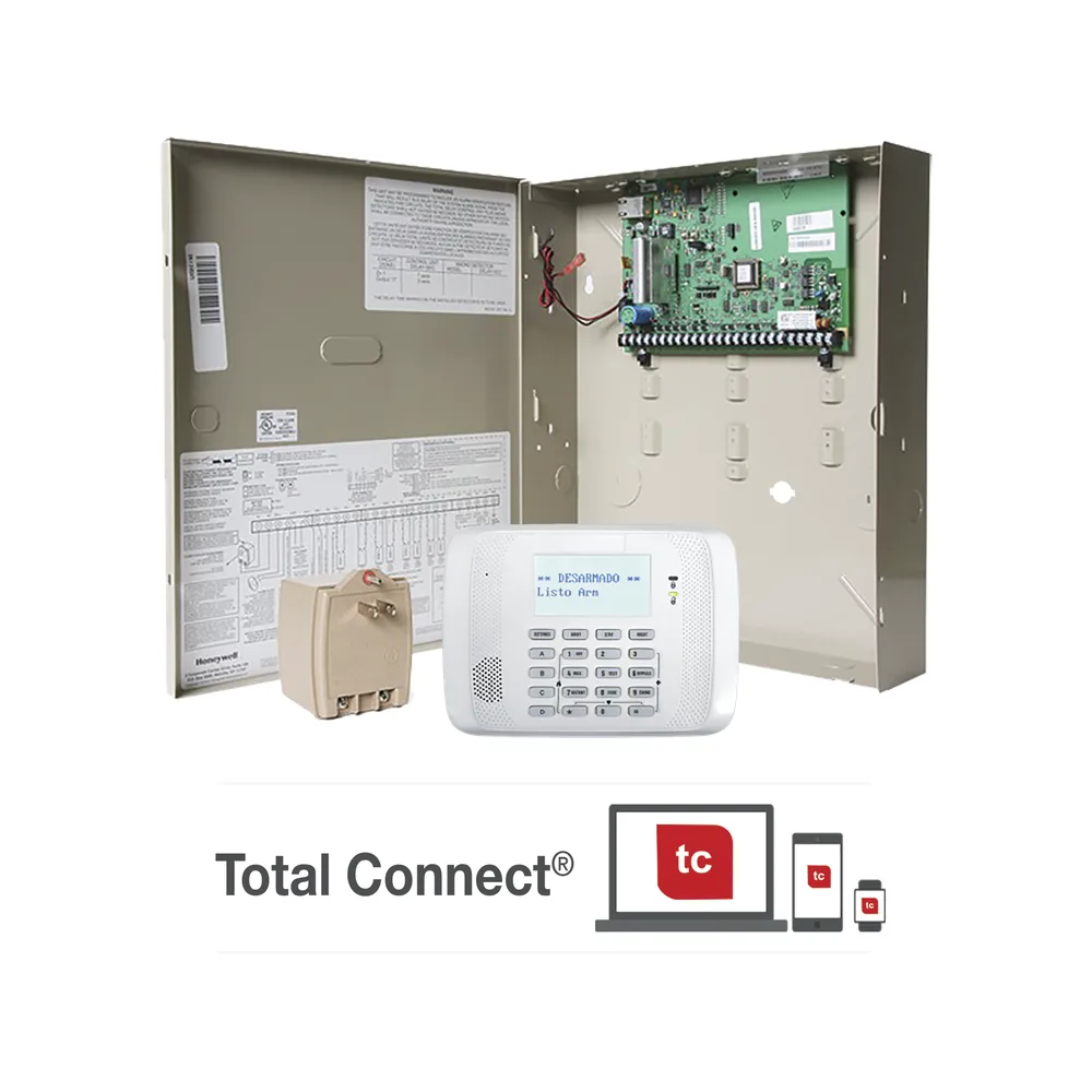 Panel de alarma serie VISTA con módulo IP integrado y teclado alfanumérico con receptor inalámbrico, para AlarmNet