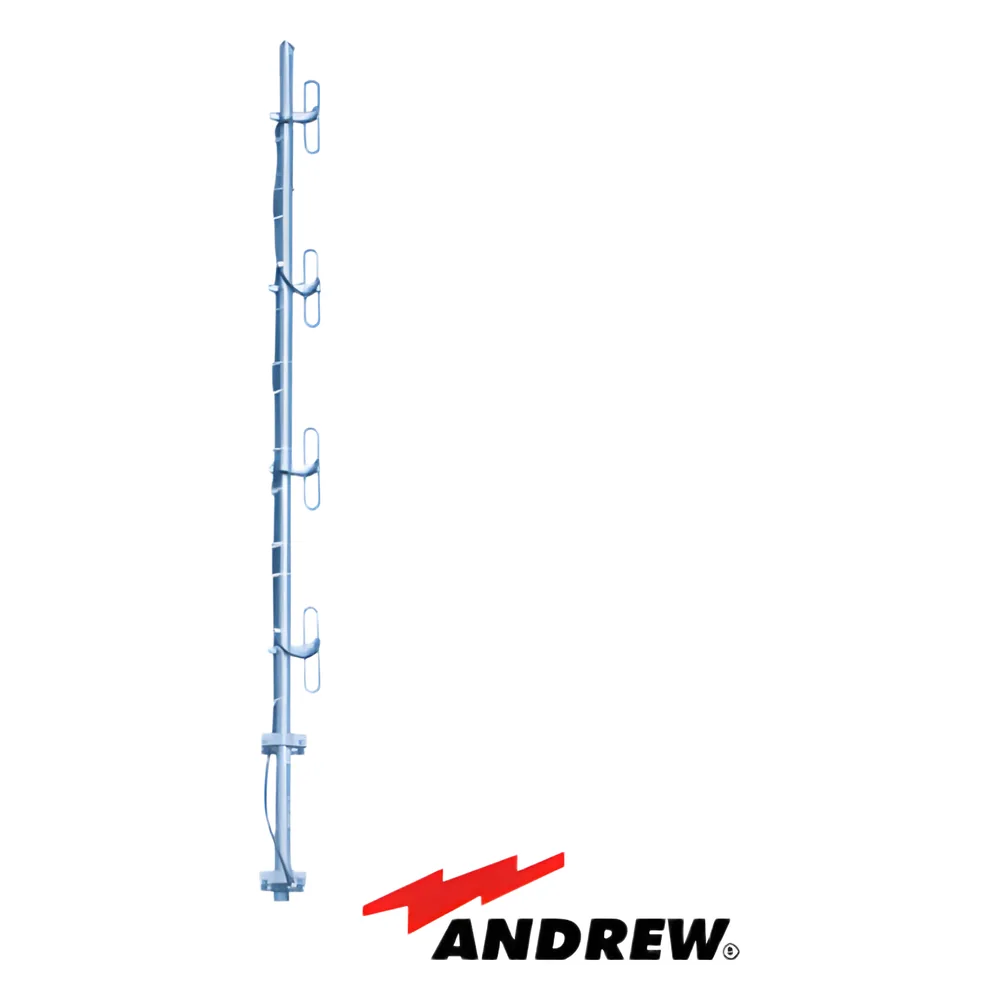 Antena base de 4 dipolos, rango de frecuencia 450 - 470 MHz, alta ganancia