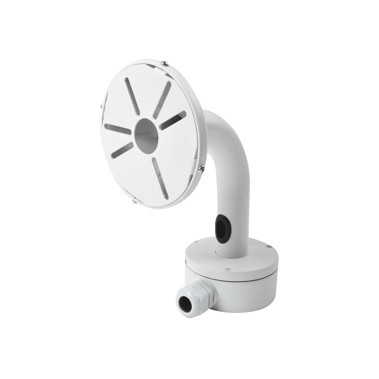 Montaje Universal de Pared con Caja de Conexiones / Compatible con Cámaras Domo y Bala / Uso en Interior
