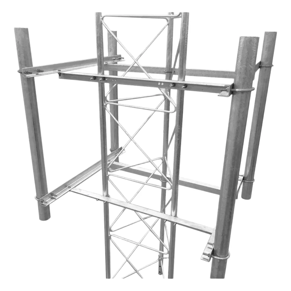 Brazo lateral de 4 sectores recomendado para antenas sectoriales con angulo de apertura de 90° (o similar).
