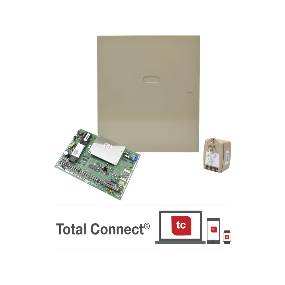 Panel de alarma de intrusión comercial particionado, hasta 250 zonas y 8 particiones, compatible con AlarmNet