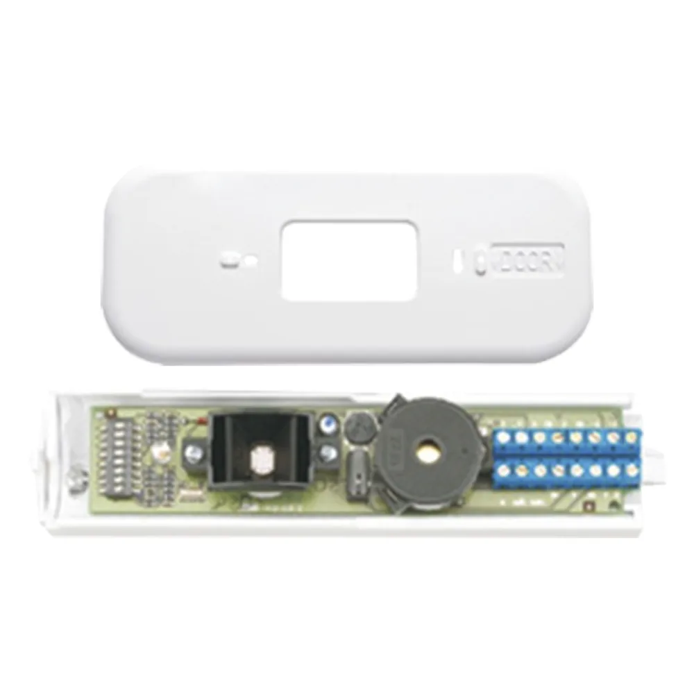 Kit de sensor PIR de solicitud de salida (Request-to-Exit) con placa de montaje, color blanco, para control de acceso