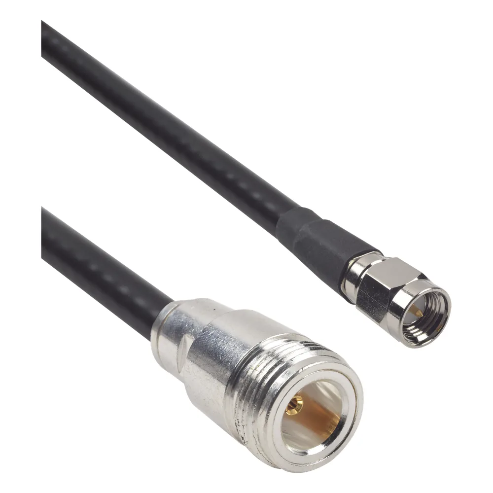 Cable LMR-240UF (Ultra Flex) de 60 cm con conectores N Hembra y SMA Macho.