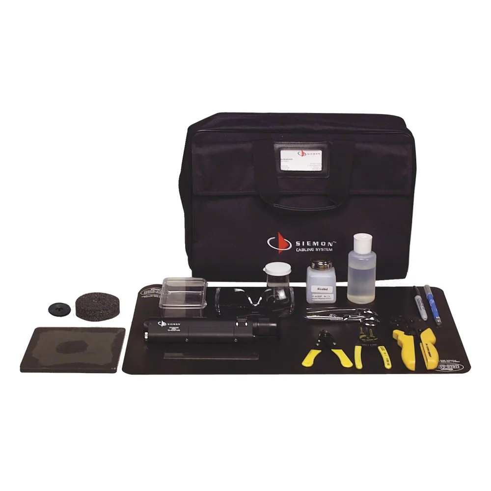Kit de Herramientas Lightspeed para Terminación de Conectores de Fibra Óptica, ST/SC Monomodo o Multimodo