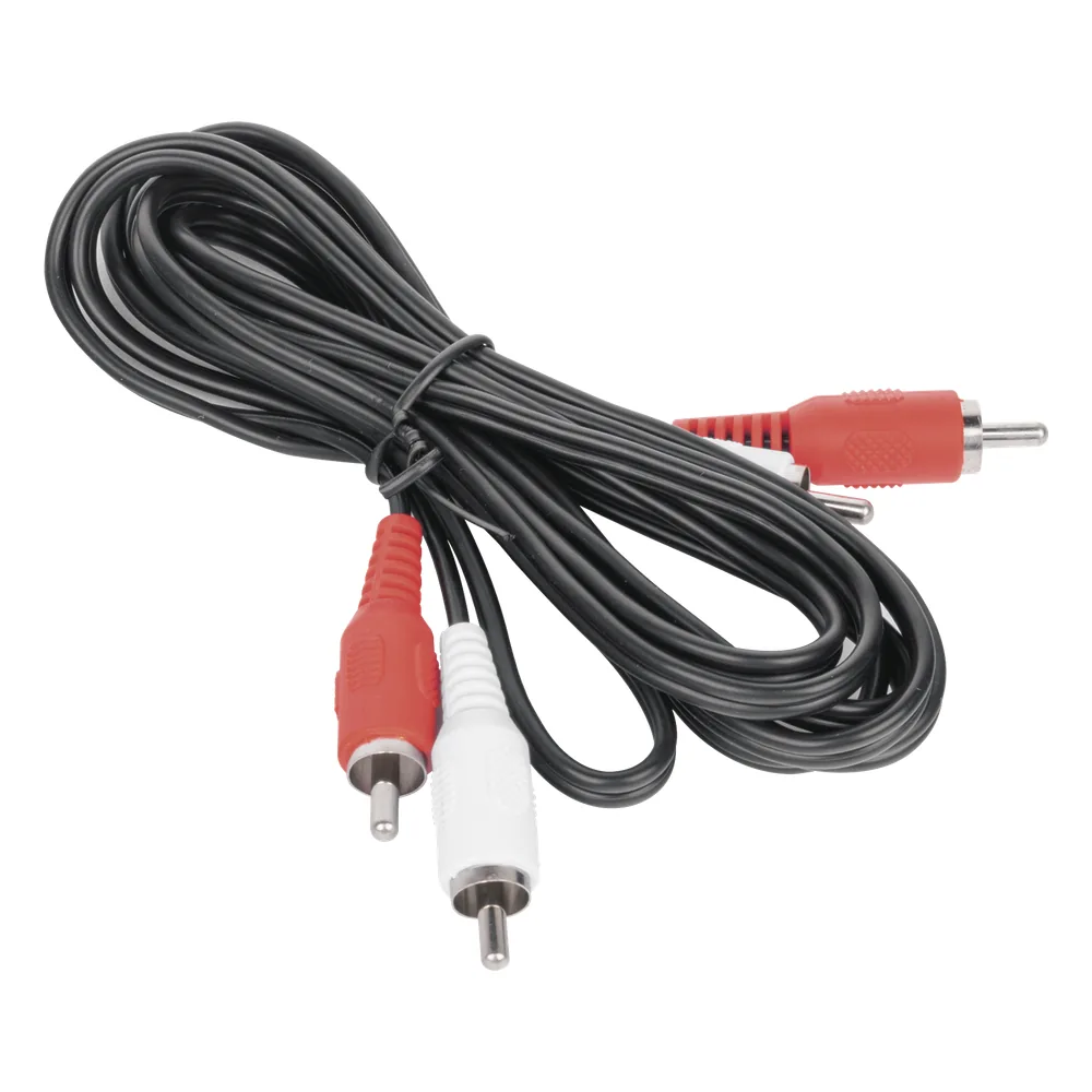 Cable RCA Macho a Macho de 2 Metros de Longitud / Aplicaciones de Audio y Video Optimizado para HD