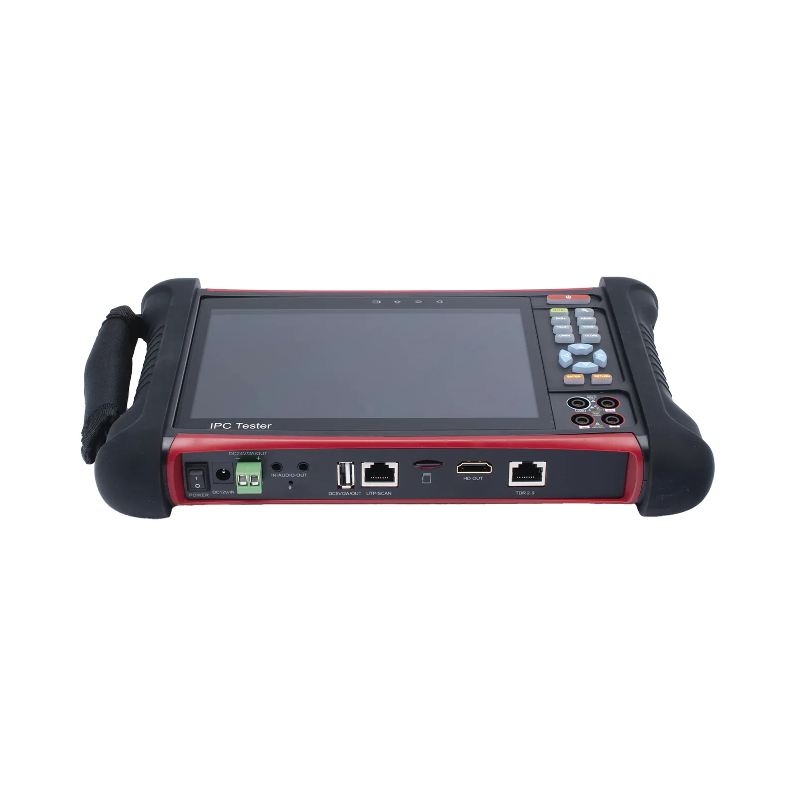 Probador de Vídeo Android con Pantalla LCD de 7" para IP ONVIF / HD-TVI 8MP (TurboHD) / Análogo, ONVIF, Wi-Fi, Scanner IP, WiFi, entrada HDMI/Medidor de potencia optica