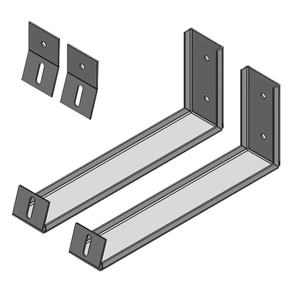 Ángulos para soportar Panel Solar en Pared (Uso solo para Exhibición).