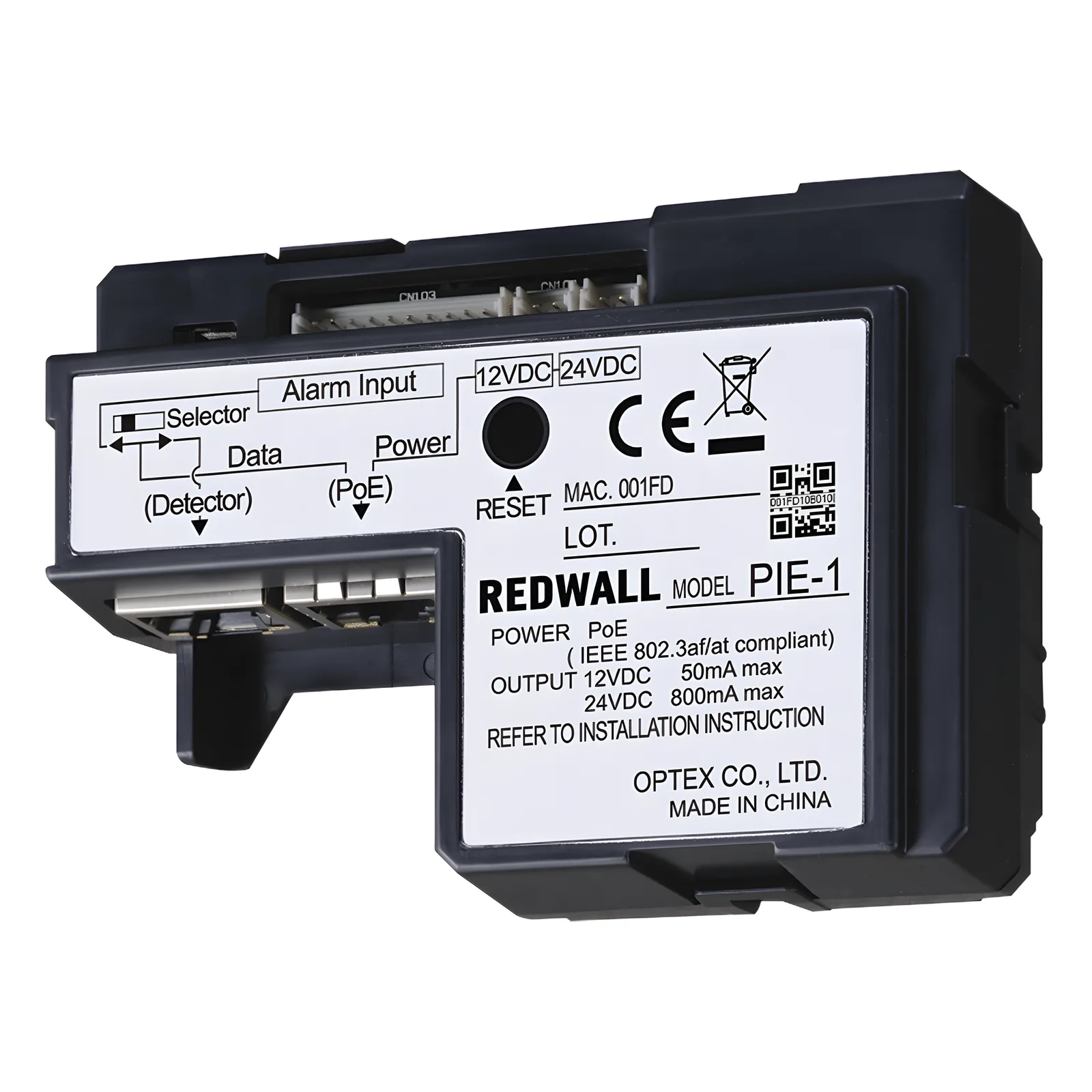 CODIFICADOR POE IP para las series REDWALL SIP, REDSCAN (RLS3060), REDBEAM