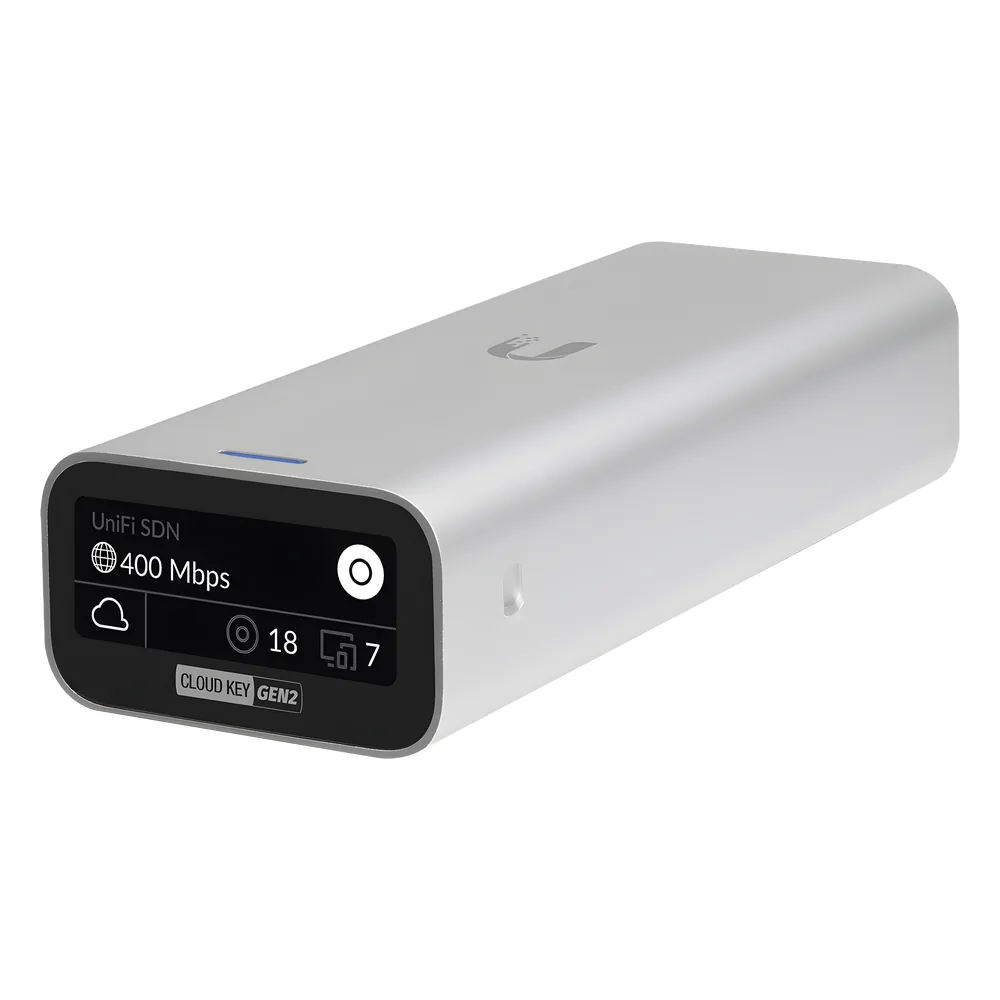 UniFi Cloud Key Gen2 para gestionar dispositivos UniFi, portal cautivo, alertas, configura vía remota, etc.