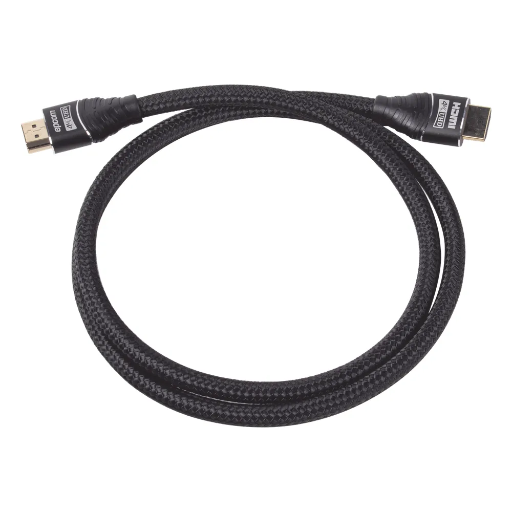 Cable HDMI Ultra-Resistente Redondo de 1m (3.2 ft) Optimizado para Resolución 4K ULTRA HD