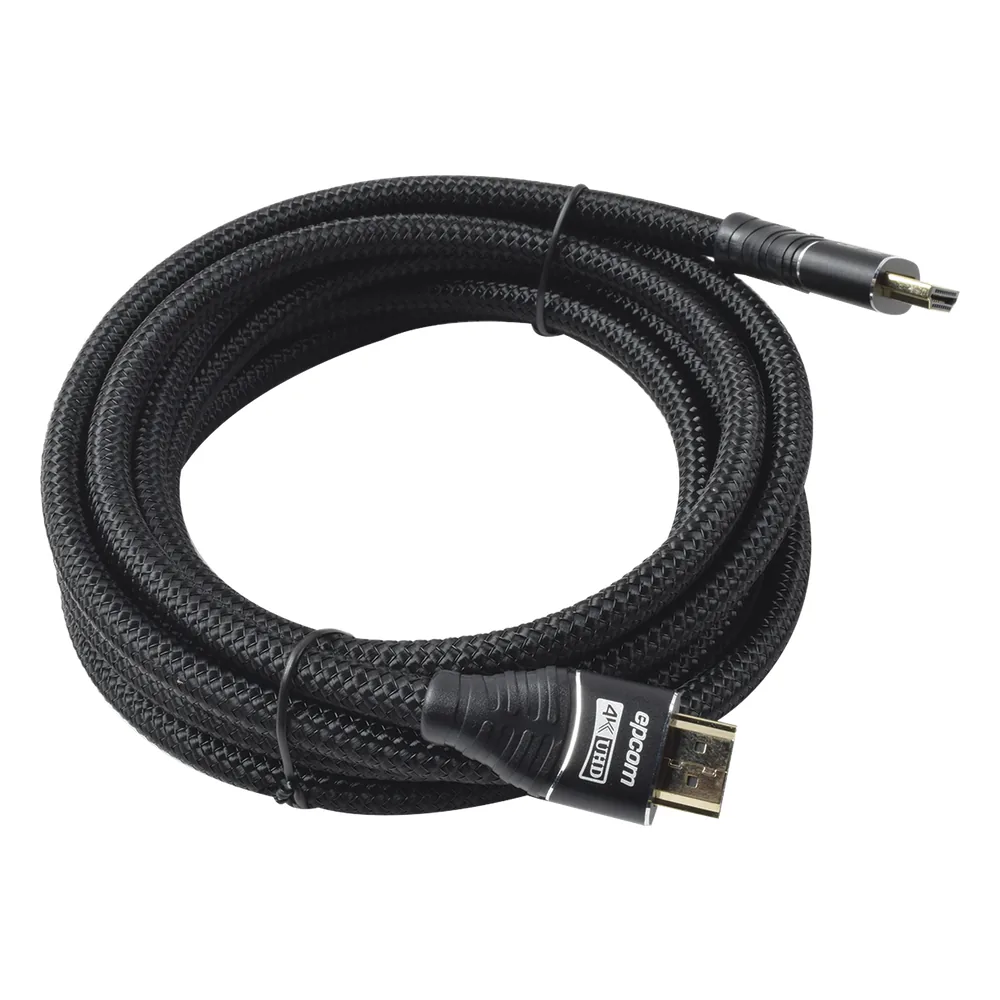 Cable HDMI Ultra-Resistente Redondo de 3m ( 9.8 ft ) Optimizado para Resolución 4K ULTRA HD