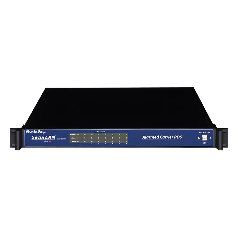 Sensor de Seguridad Perimetral por Fibra Óptica Sensitiva / Para Montaje en Rack (19'') / 8 Zonas de Protección/ De 0 hasta 800m