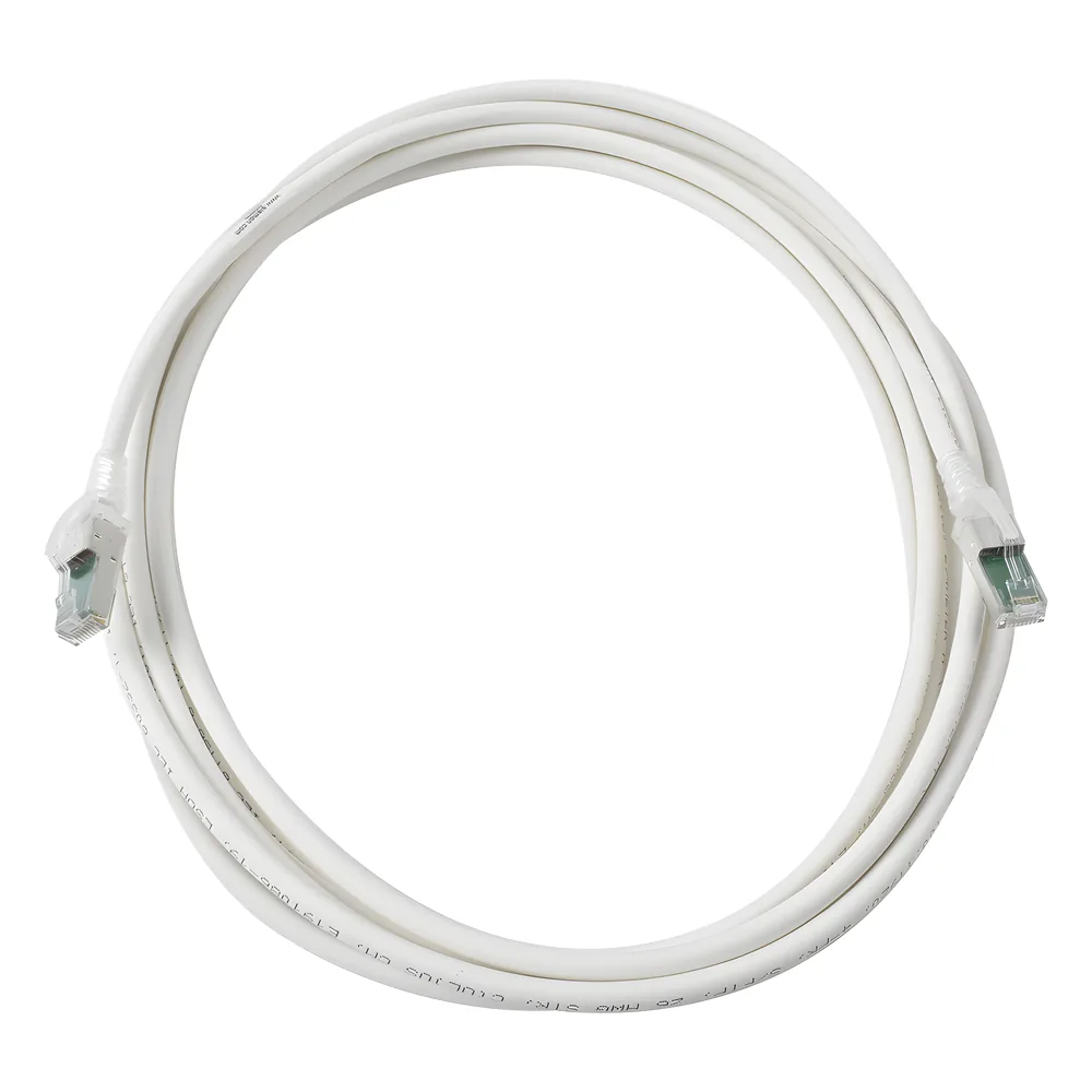 Patch Cord Z-MAX Cat6A S/FTP, CM/LS0H, 15.24 Metros (50 Pies), Color Blanco