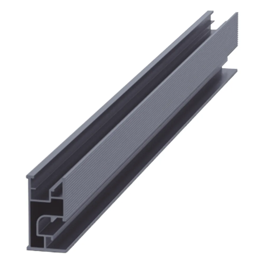 Riel 7 2100mm aluminio anodizado para montaje de módulos fotovoltaicos