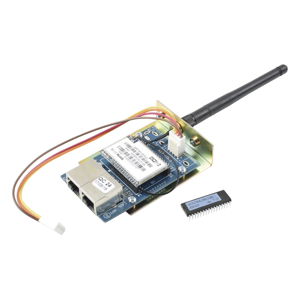 Kit de Comunicador WIFI/Ethernet para paneles PIMA HUNTERPRO-832 y CHIP para actualizar. Permite uso de App PIMALink 2.0 Gratuita.
