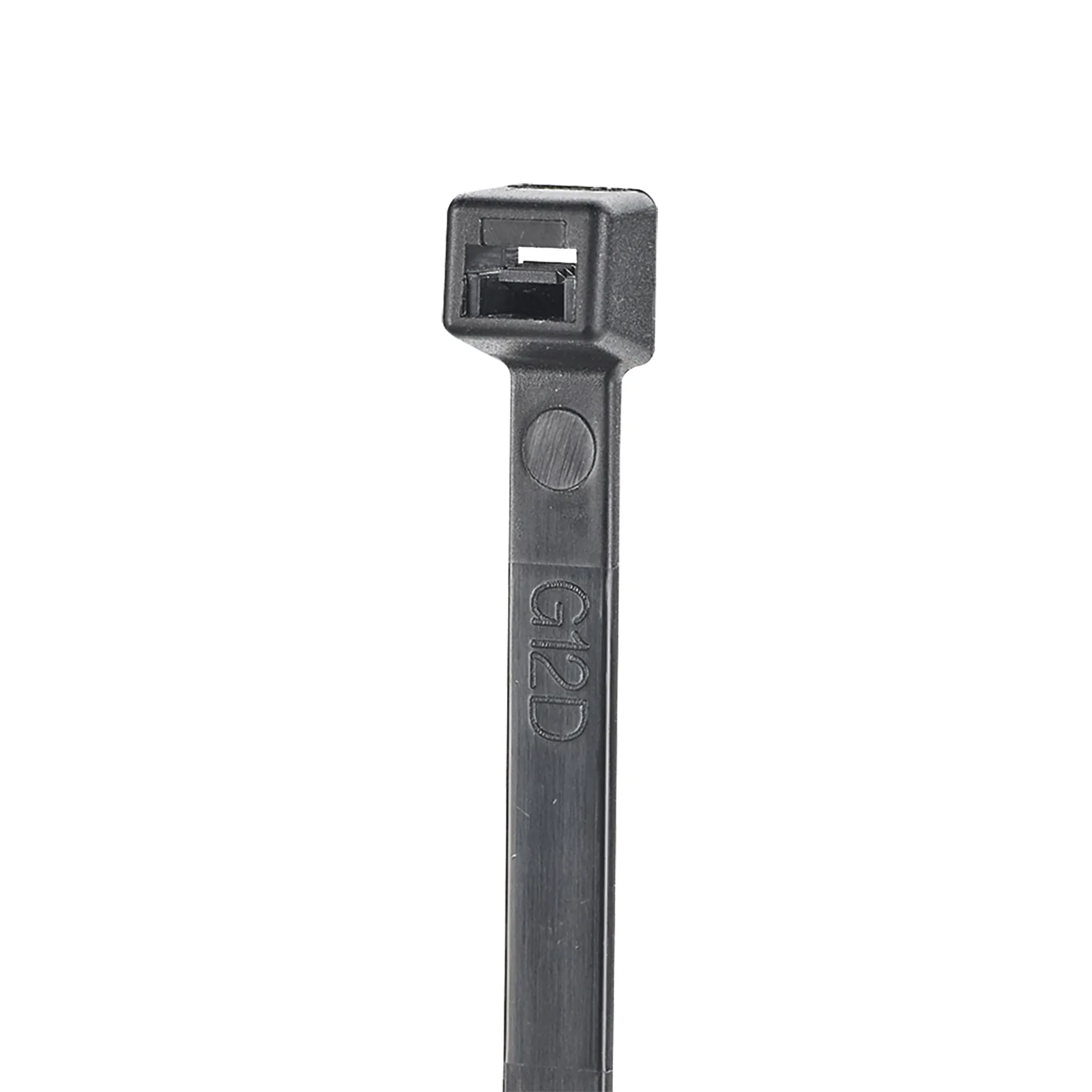 Cincho de Nylon 6.6 StrongHold™, 160mm largo x 2.5mm ancho, Color Negro, Exterior Resistente a Rayos UV, Paquete de 100pz