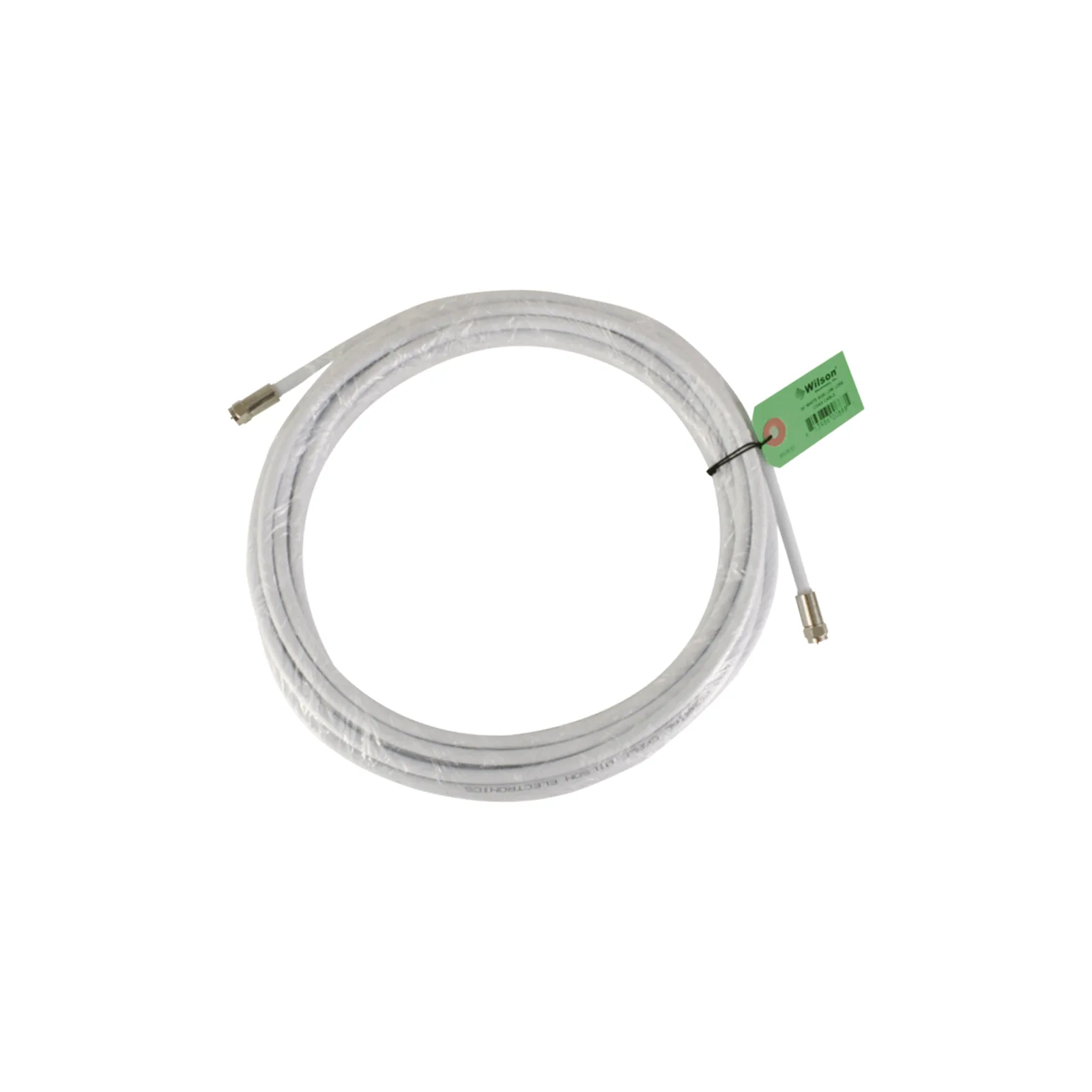 Jumper Coaxial RG-6 / 9.14 m (30 ft) / Conectores F Macho en Ambos Extremos / 75 Ohm / Color Blanco