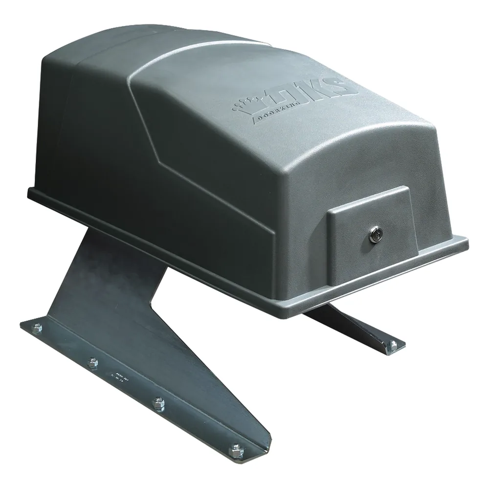 Motor Primario para puerta abatible / Para Portones Individuales de hasta 4 mts y 225 kgs Máximo / Uso Continuo / Requiere pedestal para instalación (No incluido)