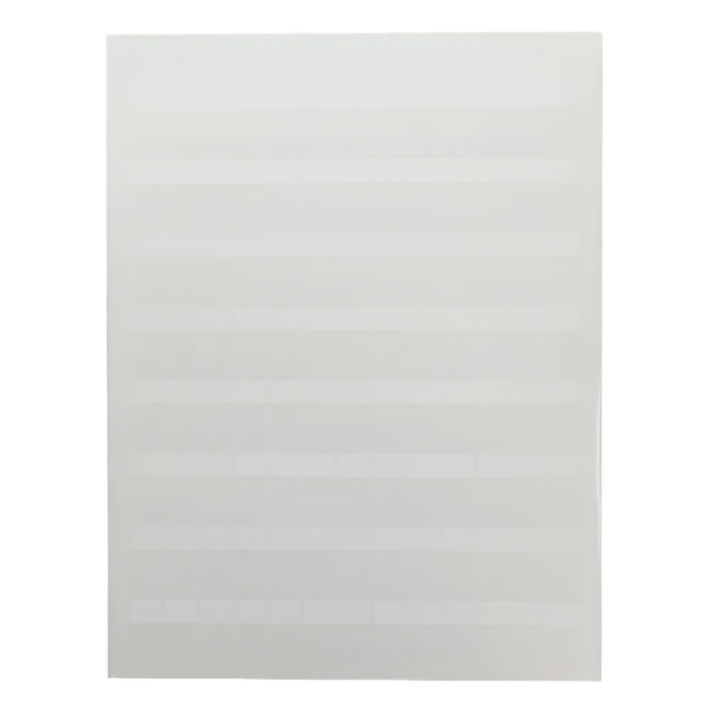 Hojas con 5000 Etiquetas Auto-Laminadas para Impresora Láser/Inyección de Tinta, para Cables de 3 a 7.1 mm de Diámetro (12 - 10 AWG), Color Blanco